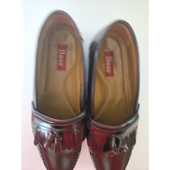 Bass Grammer Padded Burgundy Leather Dress Loafer SZ 9 D Excellent Condition main image 11